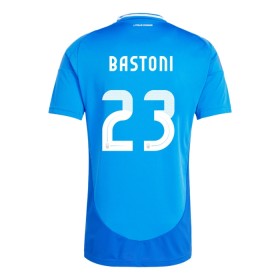 Günstige Fußballtrikots Italien Alessandro Bastoni 23 Heimtrikot EURO 2024 Kurzarm